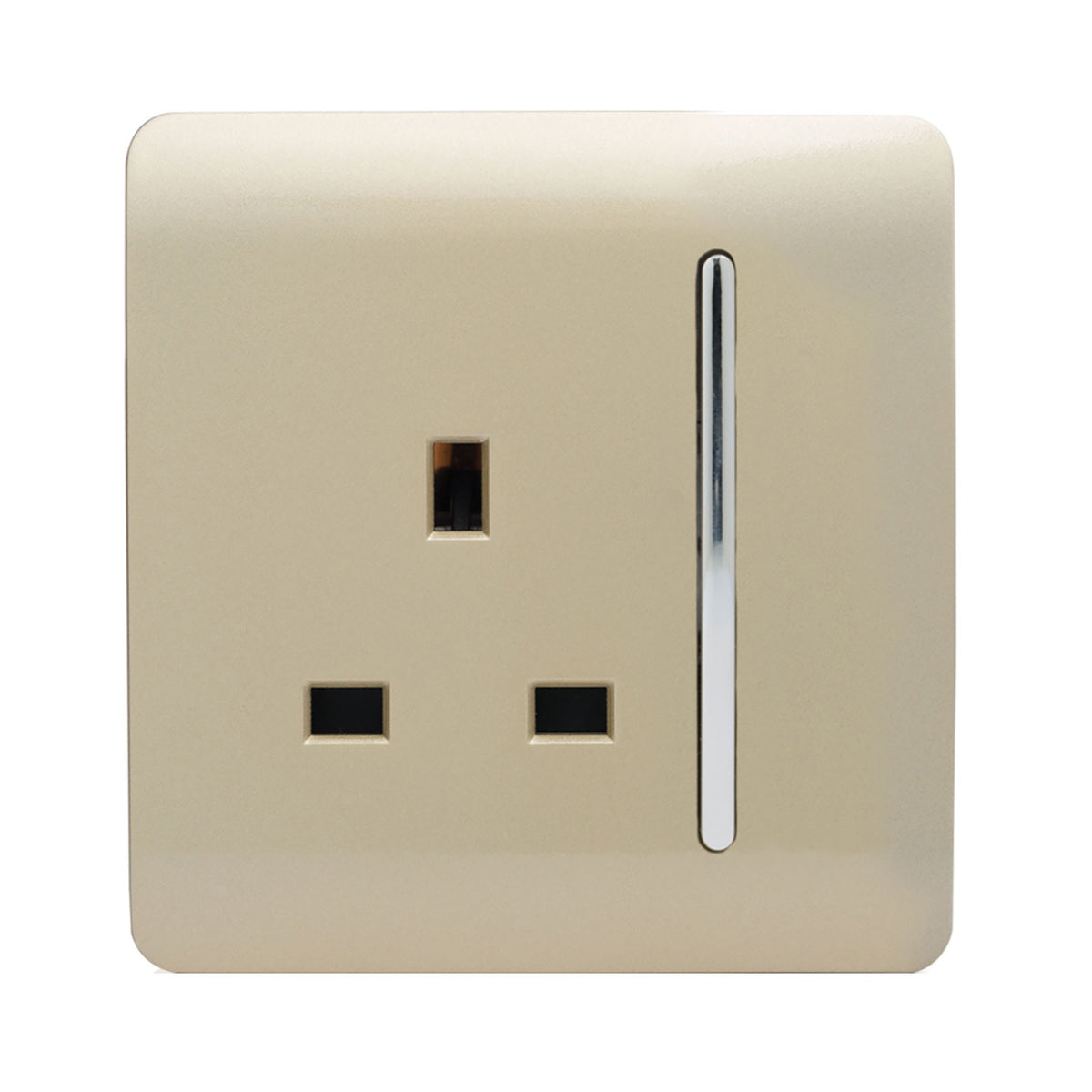 Trendiswitch Modern 1 Gang 13 Amp Switched Plug Socket