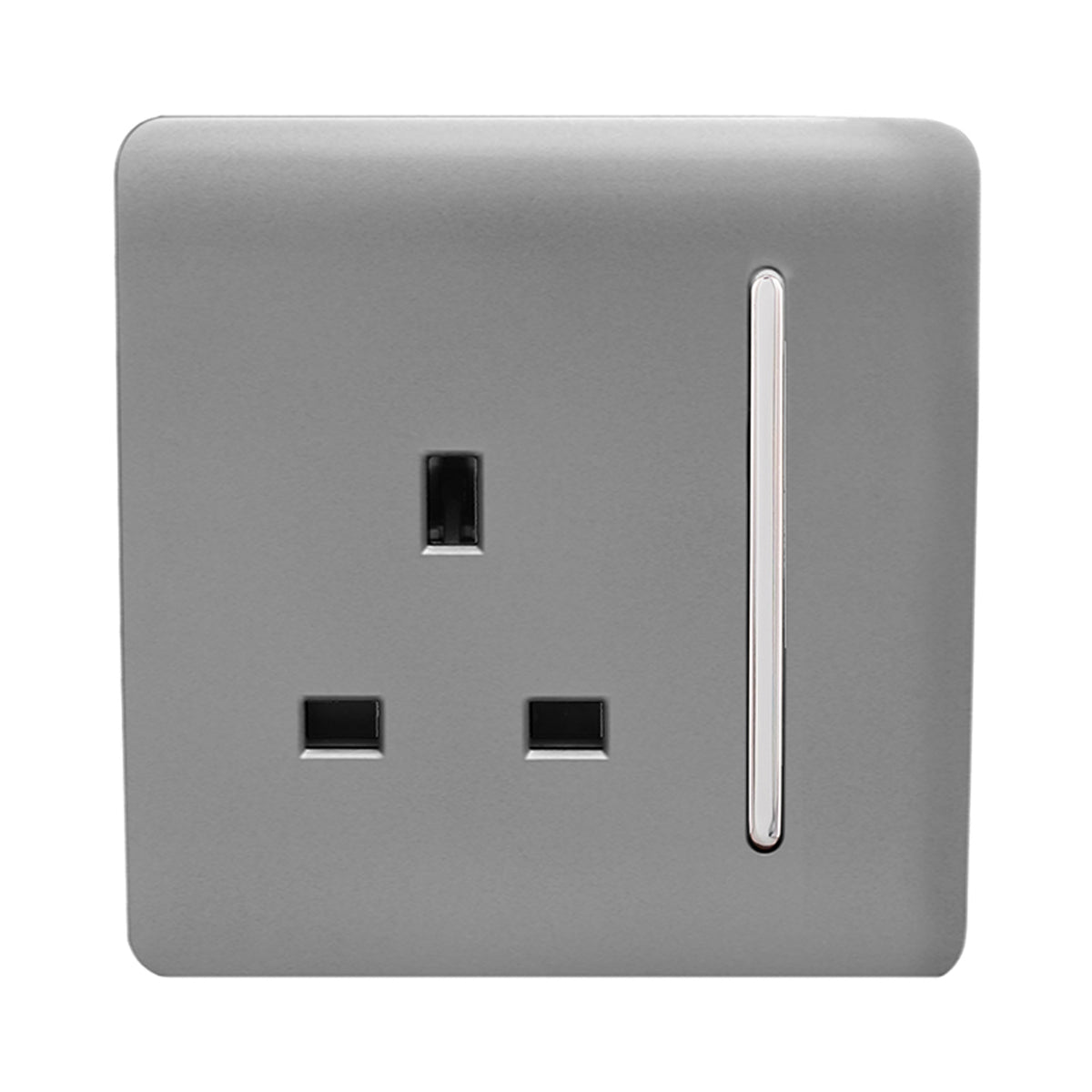 Trendiswitch Modern 1 Gang 13 Amp Switched Plug Socket