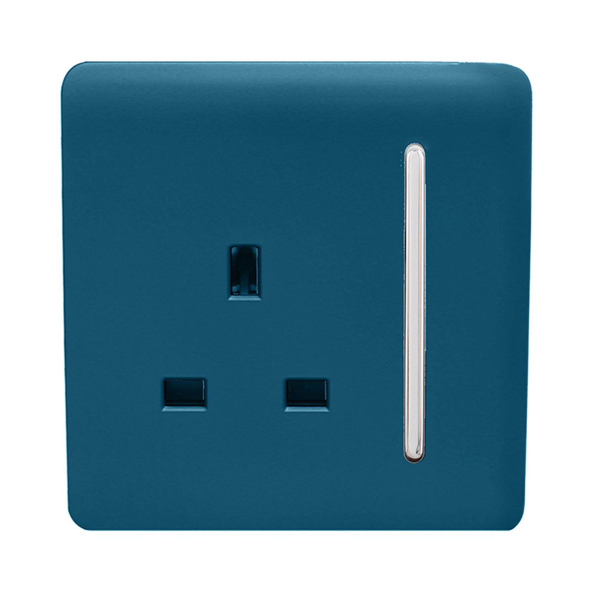 Trendiswitch Modern 1 Gang 13 Amp Switched Plug Socket