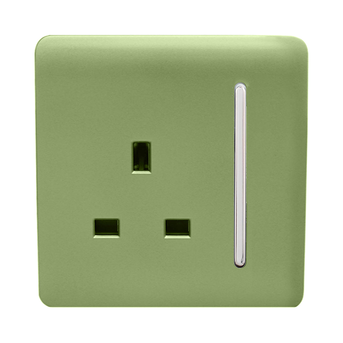 Trendiswitch Modern 1 Gang 13 Amp Switched Plug Socket