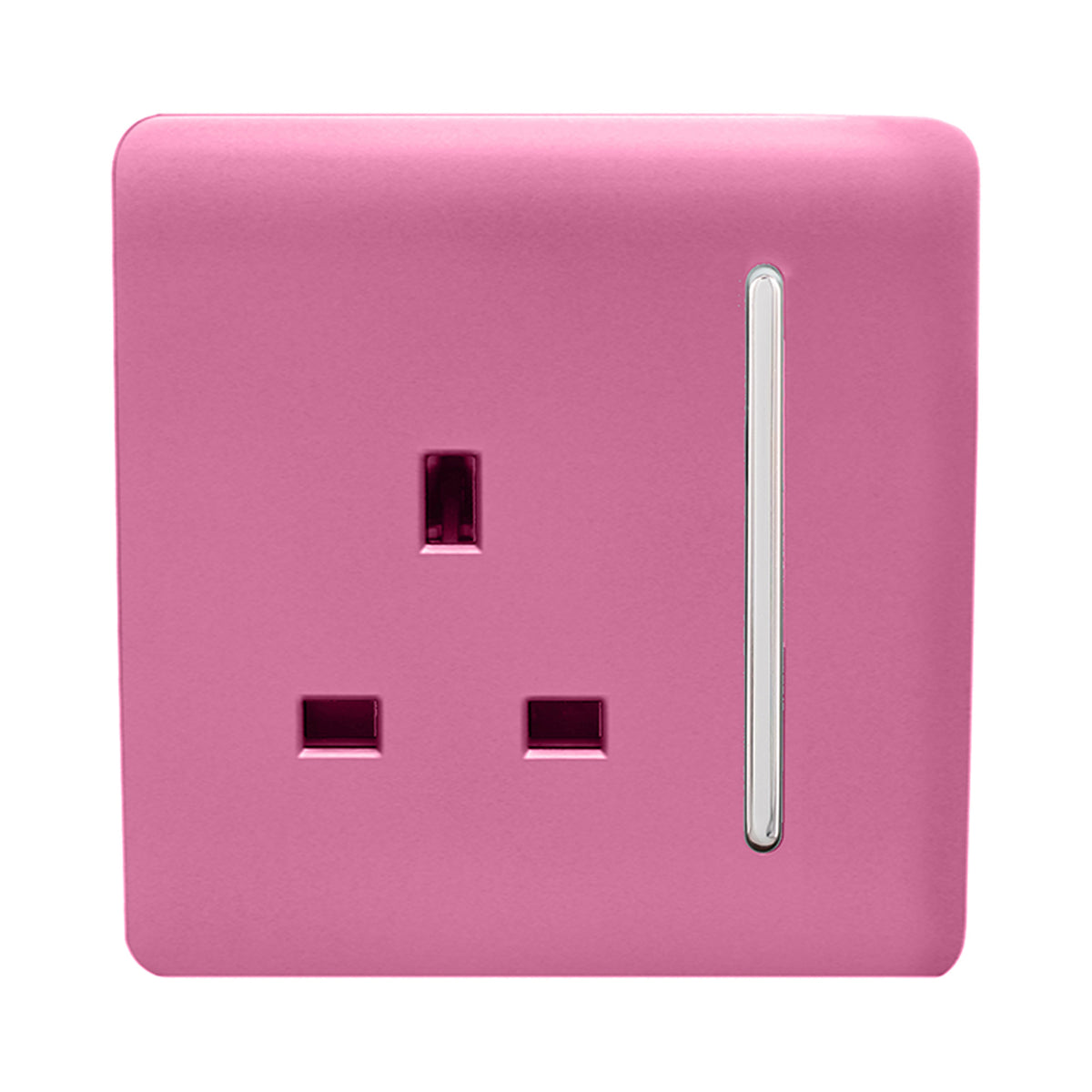 Trendiswitch Modern 1 Gang 13 Amp Switched Plug Socket