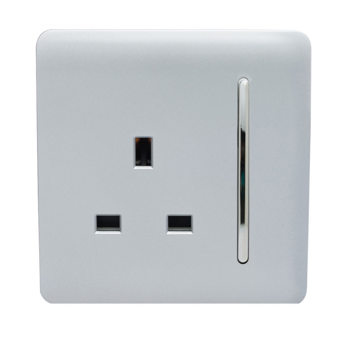 Trendiswitch Modern 1 Gang 13 Amp Switched Plug Socket