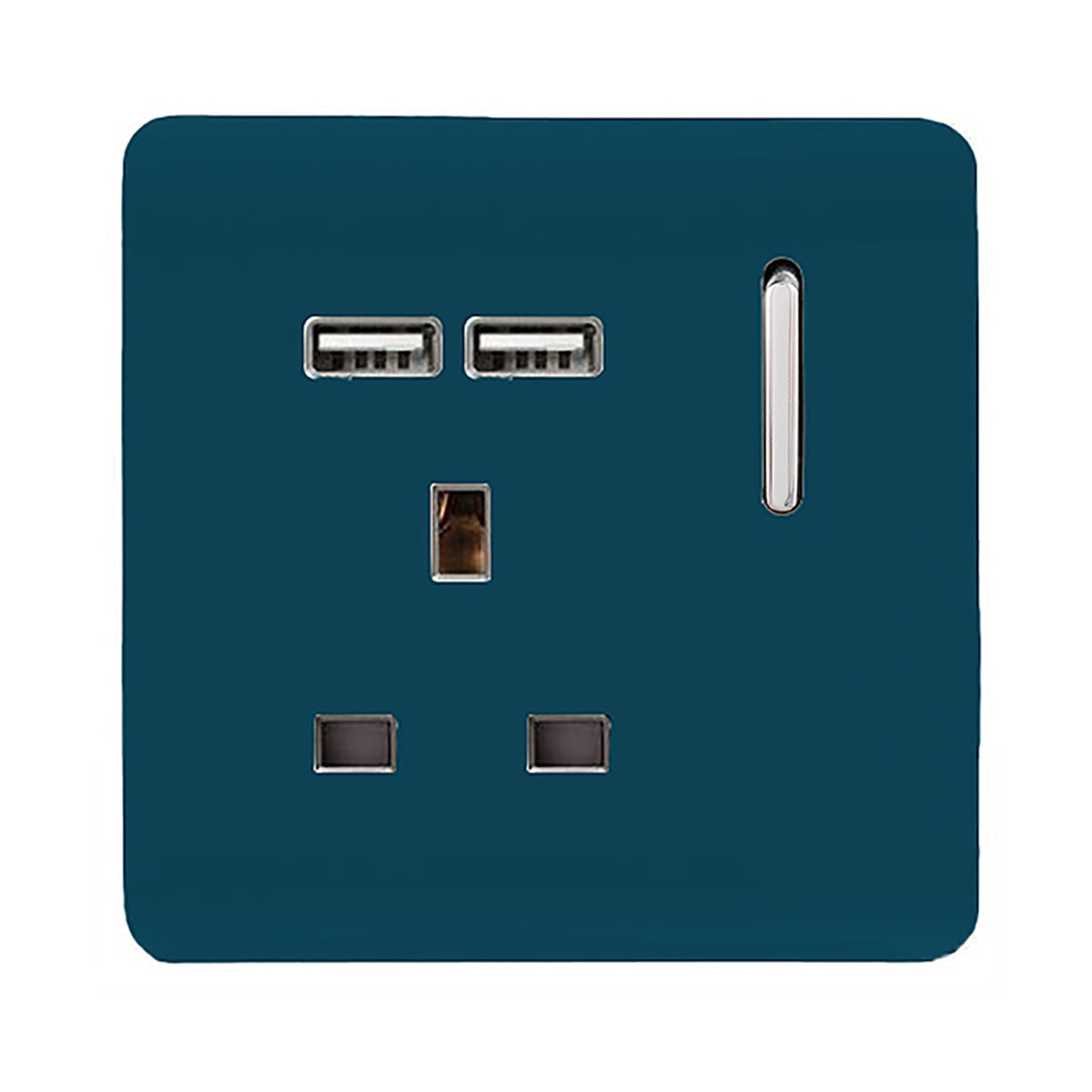 Trendswitch Artistic Modern 1 Gang 2x USB 2100mA Plug Socket