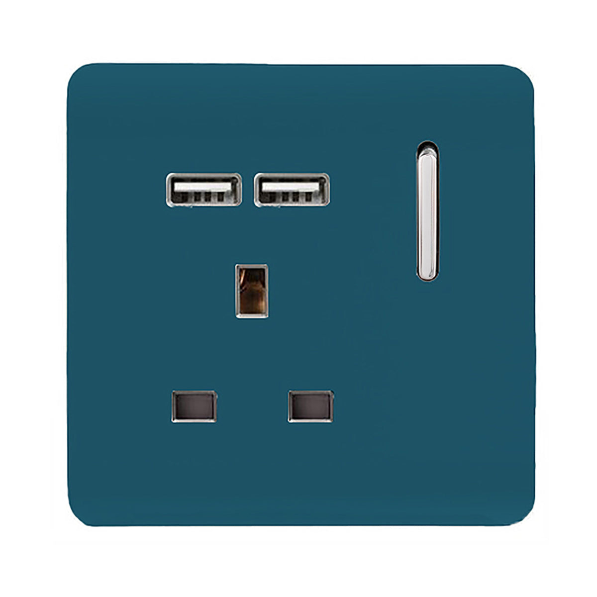 Trendswitch Artistic Modern 1 Gang 2x USB 2100mA Plug Socket