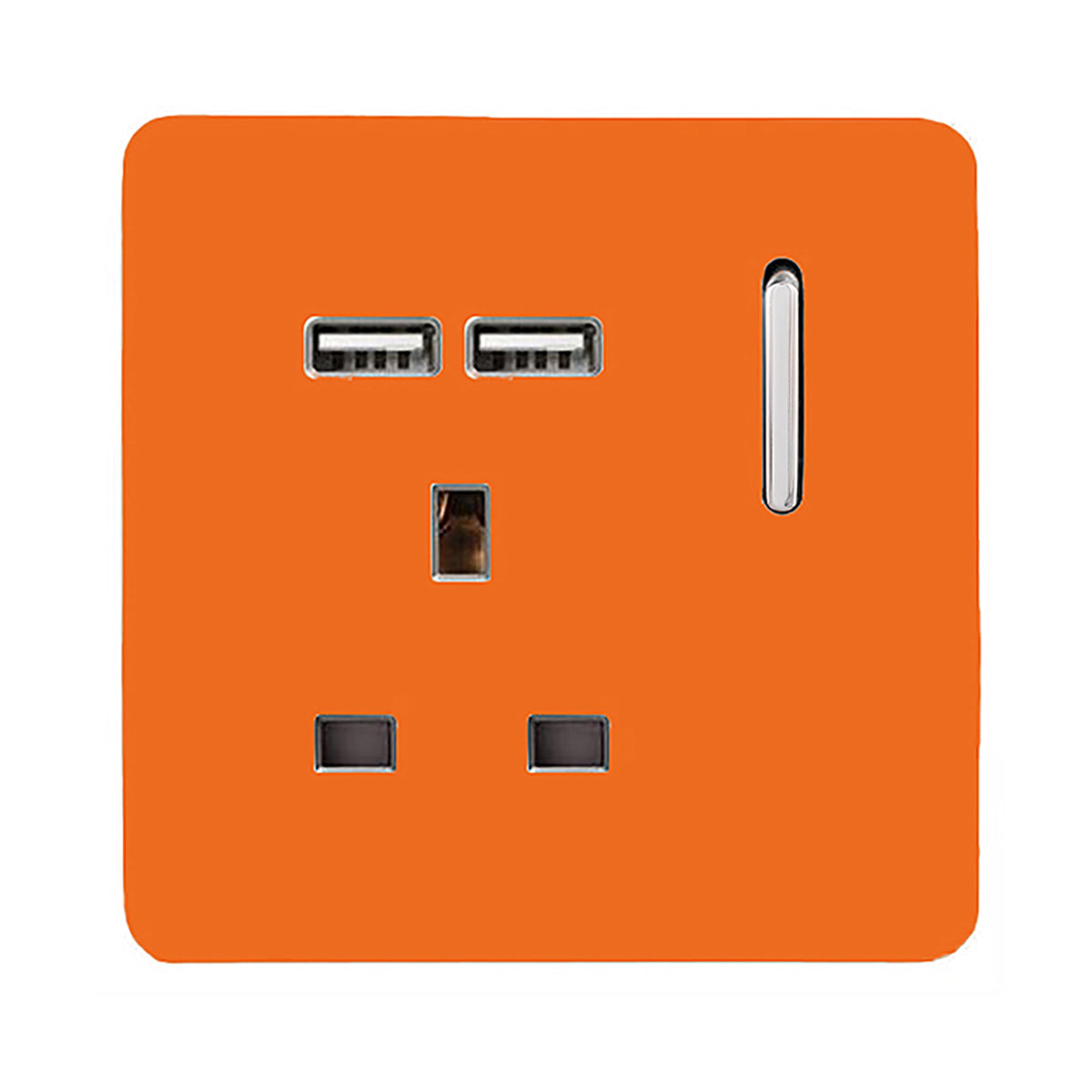 Trendswitch Artistic Modern 1 Gang 2x USB 2100mA Plug Socket