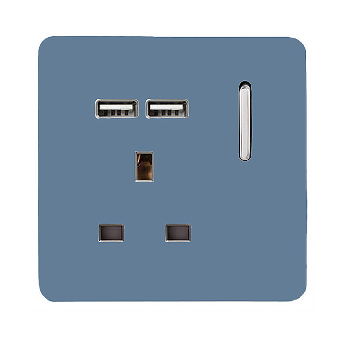 Trendswitch Artistic Modern 1 Gang 2x USB 2100mA Plug Socket