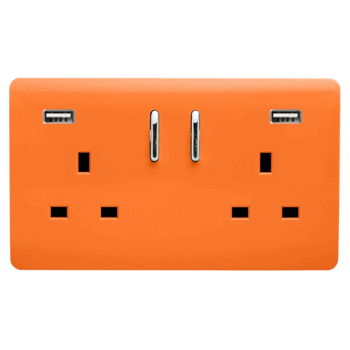 Trendiswitch Artistic Modern 2 Gang 2x USB 3100mA Plug Socket