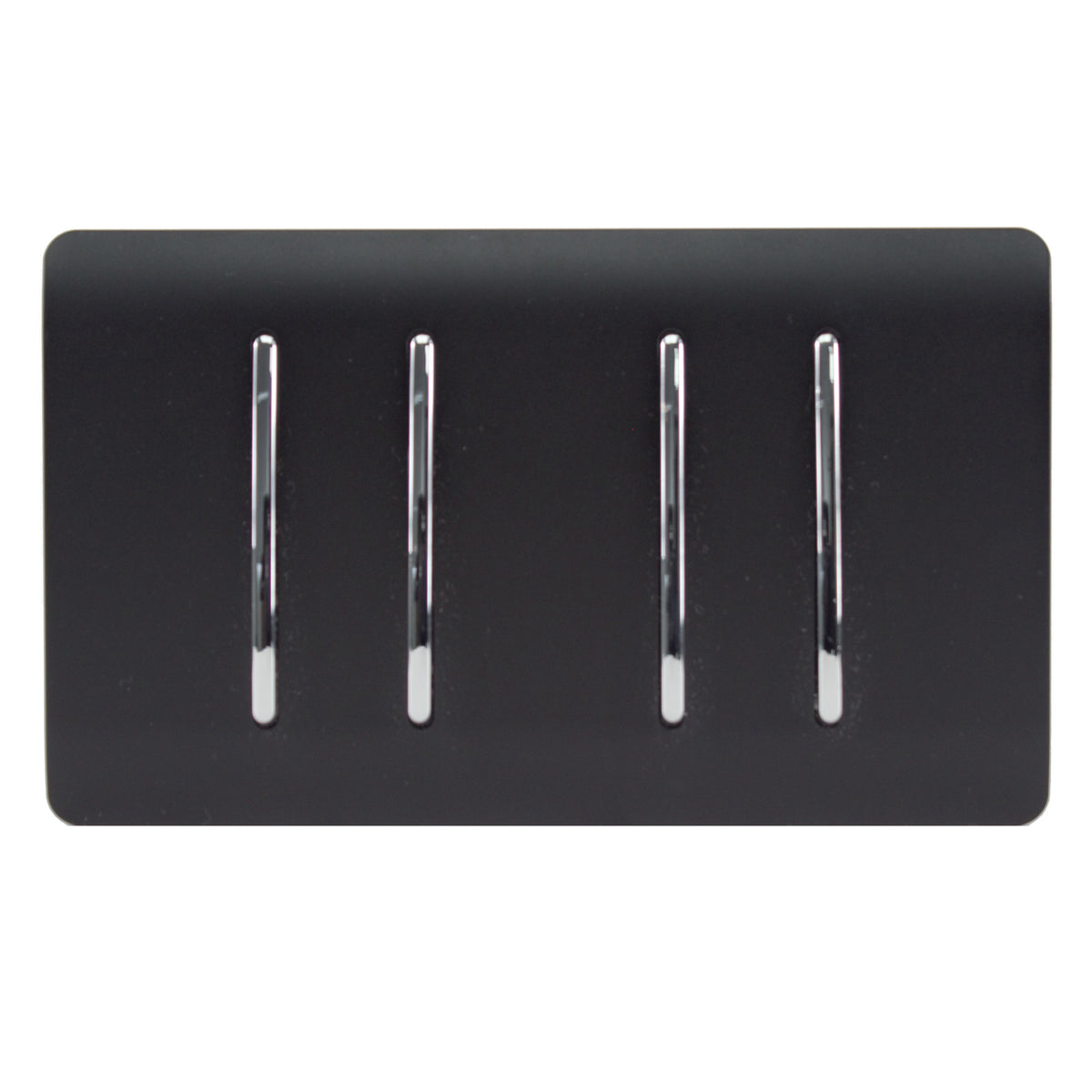 Trendiswitch Artistic Modern 4 Gang 1 or 2 Way Light Switch Twin Plate