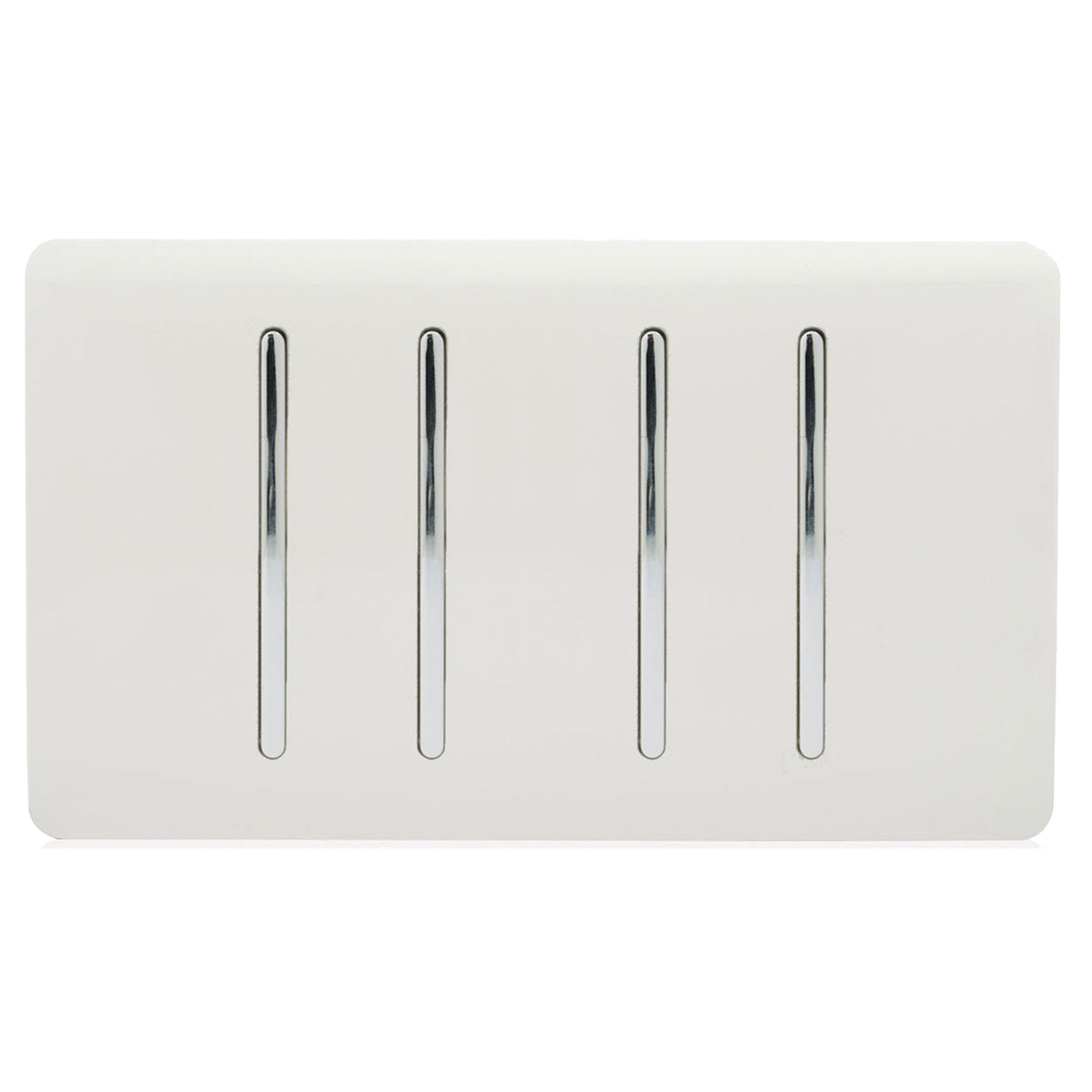 Trendiswitch Artistic Modern 4 Gang 1 or 2 Way Light Switch Twin Plate