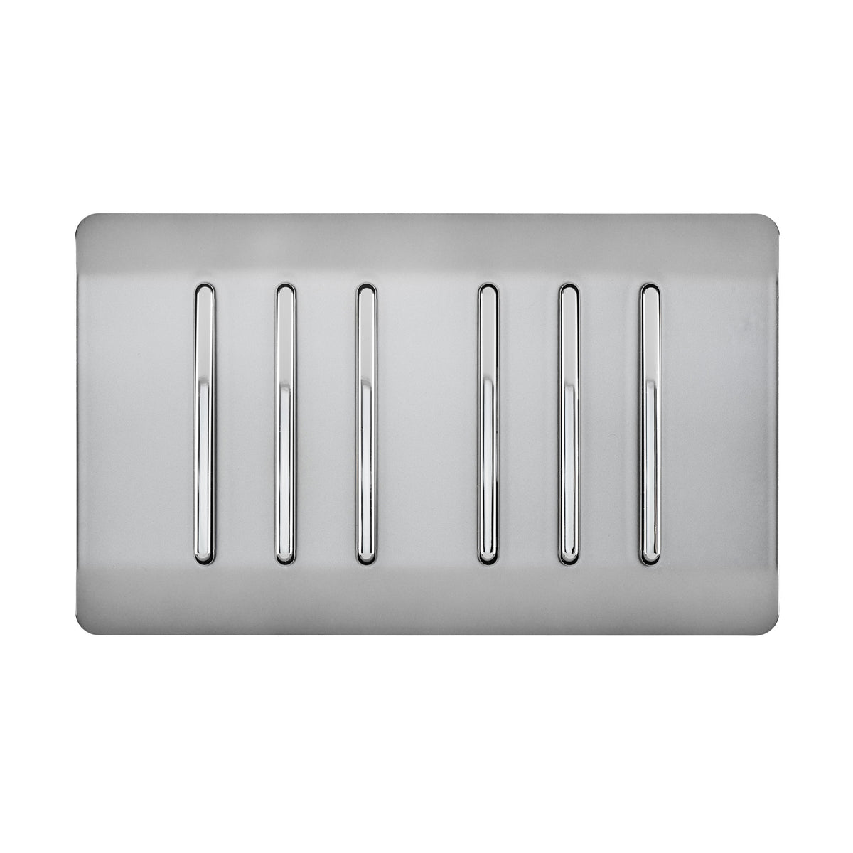 Trendiswitch Artistic Modern 6 Gang 1 or 2 Way Light Switch Twin Plate