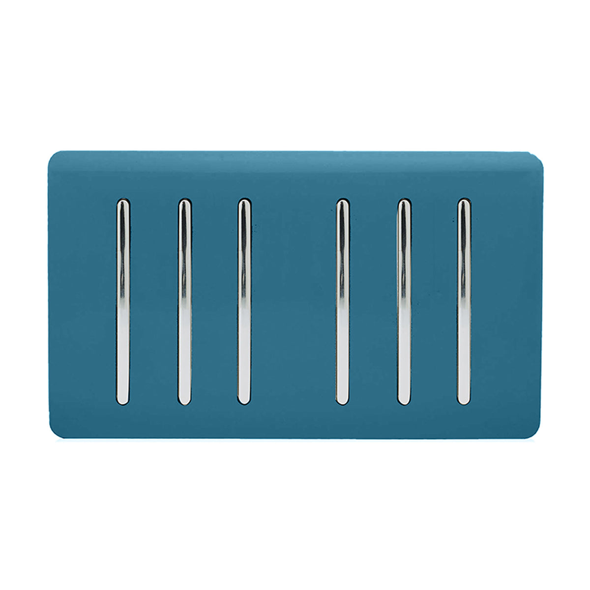 Trendiswitch Artistic Modern 6 Gang 1 or 2 Way Light Switch Twin Plate