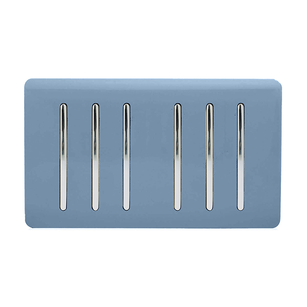 Trendiswitch Artistic Modern 6 Gang 1 or 2 Way Light Switch Twin Plate