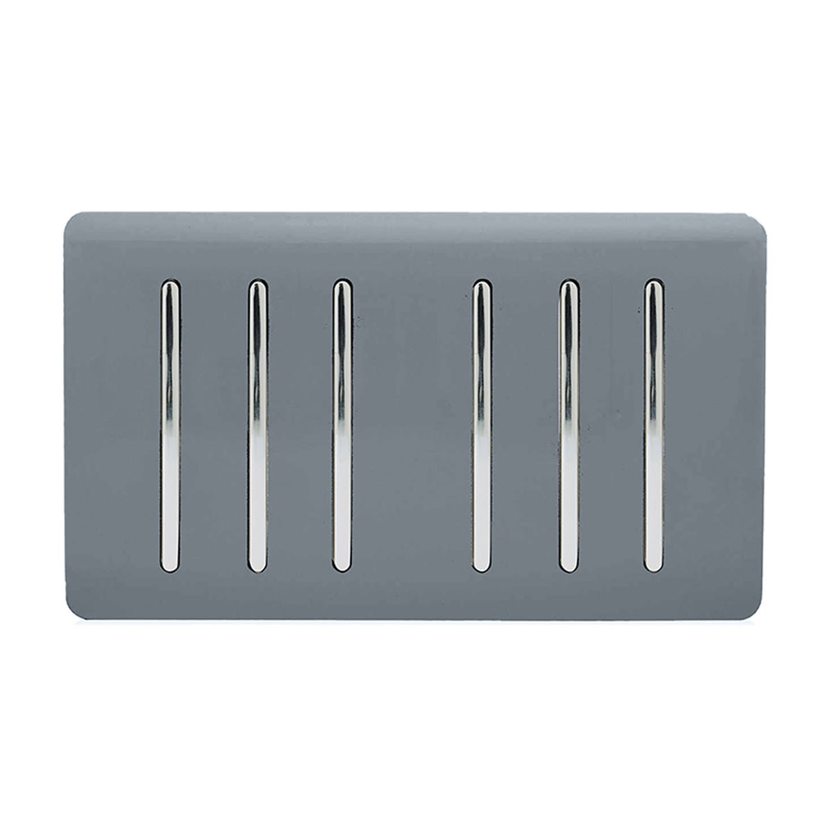 Trendiswitch Artistic Modern 6 Gang 1 or 2 Way Light Switch Twin Plate
