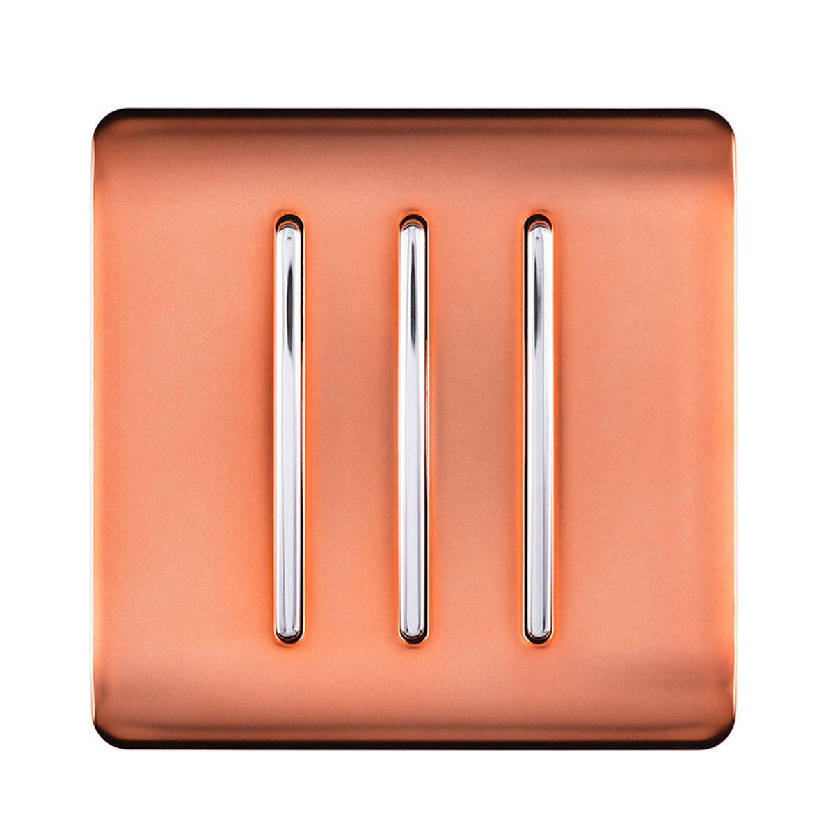 Trendiswitch Artistic Modern 3 Gang 1 or 2 way 10A Rocker Light Switch