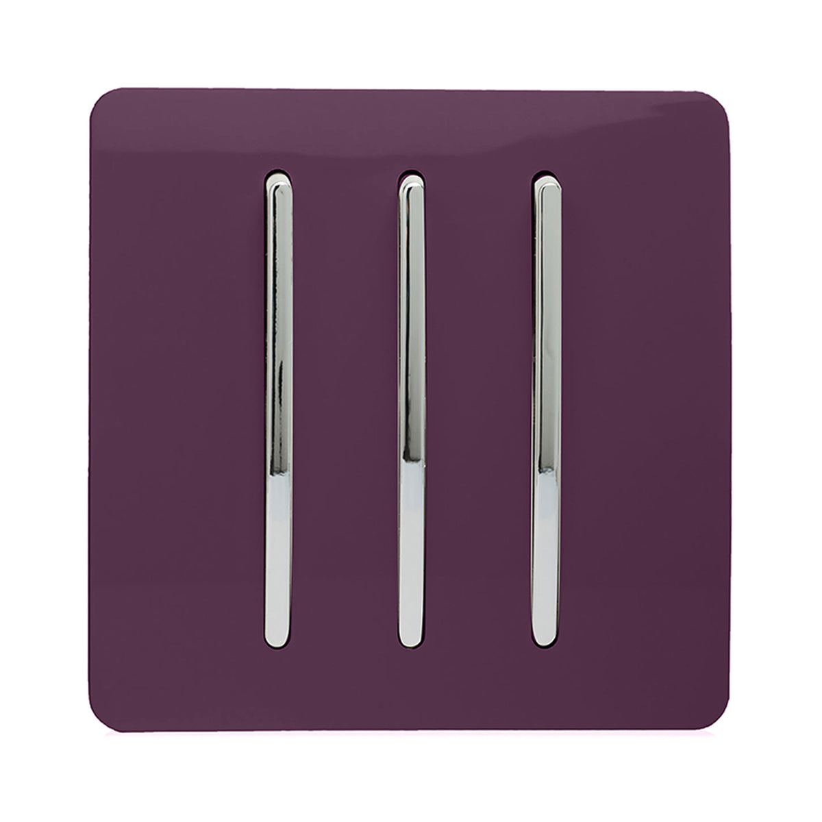 Trendiswitch Artistic Modern 3 Gang 1 or 2 way 10A Rocker Light Switch