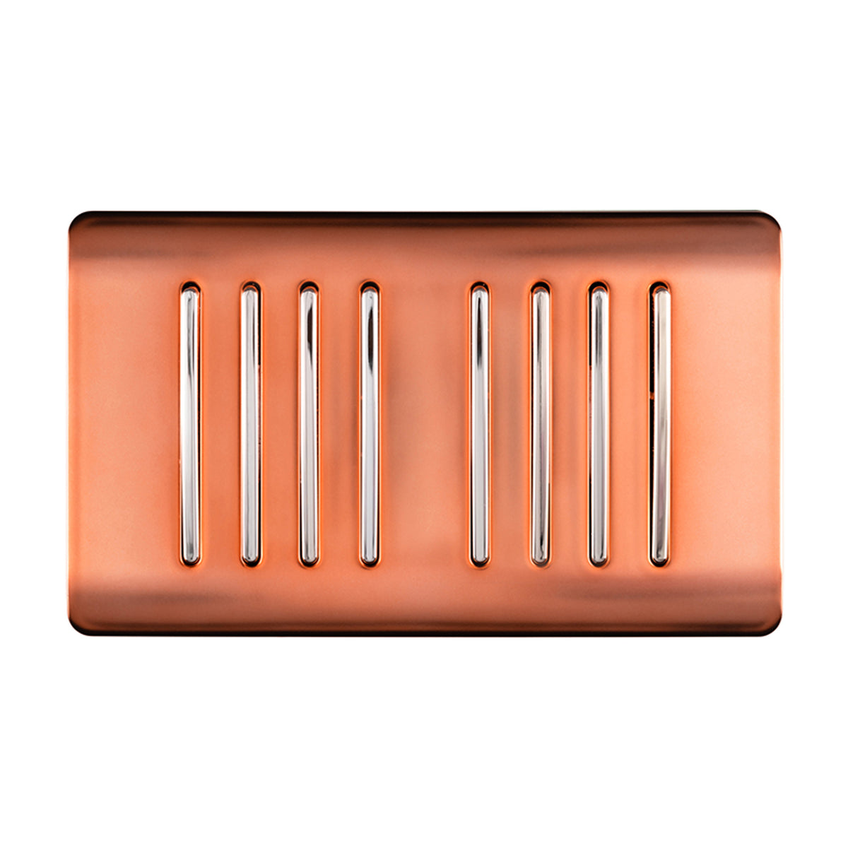 Trendiswitch Artistic Modern 8 Gang 1 or 2 Way 10A Light Switch Twin Plate