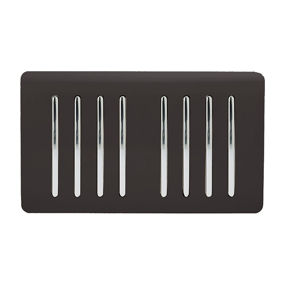 Trendiswitch Artistic Modern 8 Gang 1 or 2 Way 10A Light Switch Twin Plate