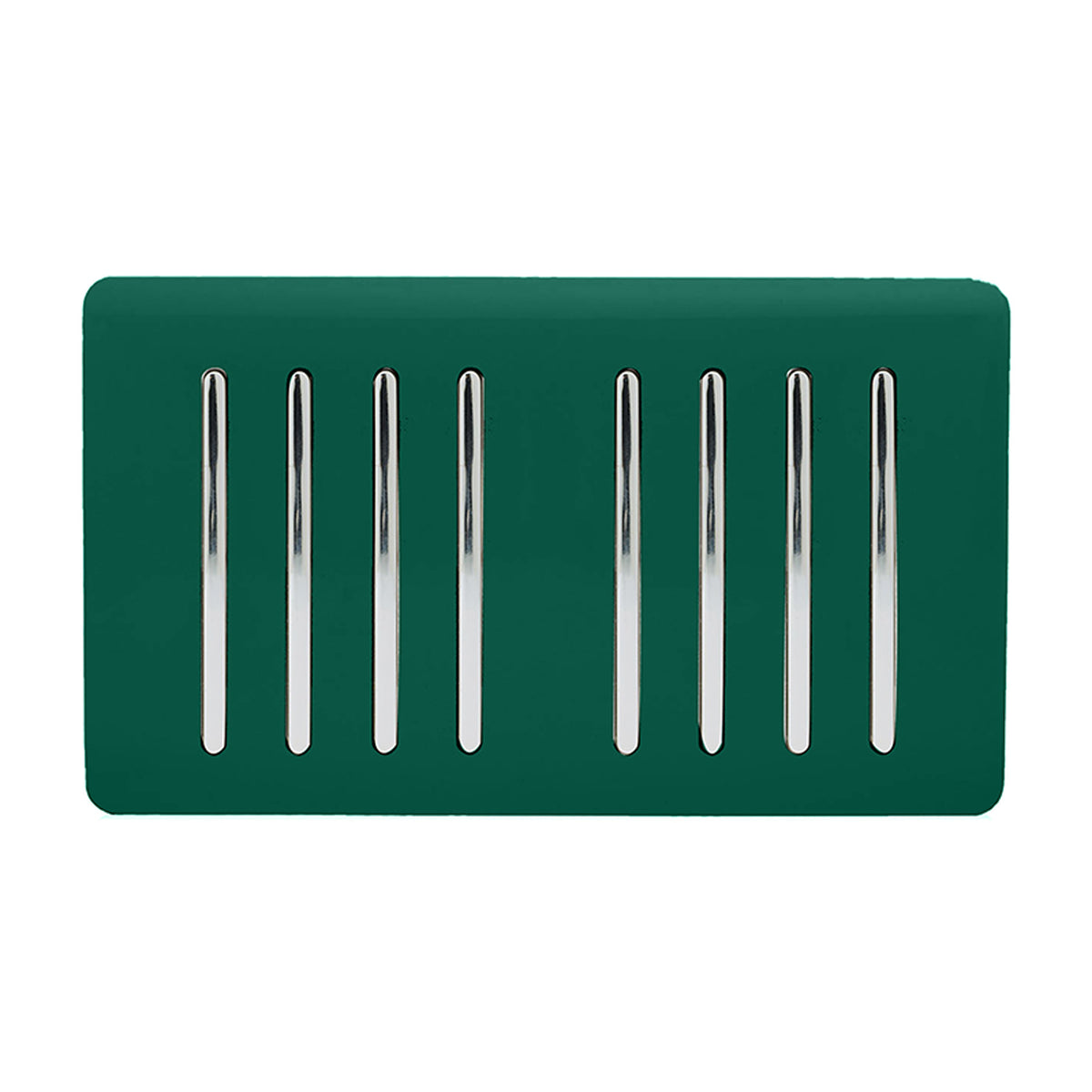 Trendiswitch Artistic Modern 8 Gang 1 or 2 Way 10A Light Switch Twin Plate