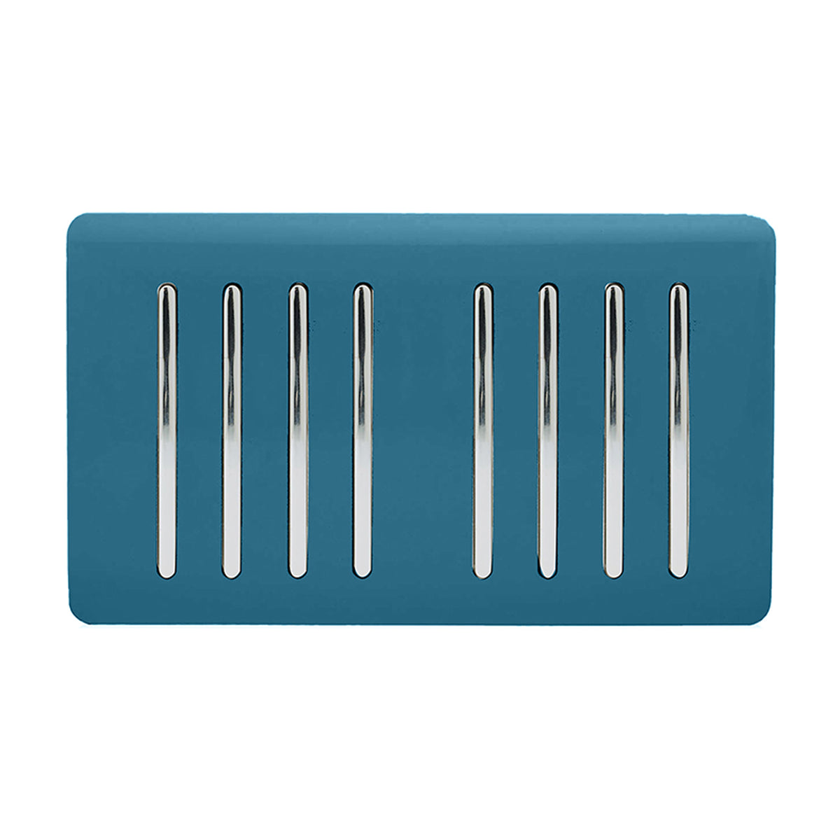 Trendiswitch Artistic Modern 8 Gang 1 or 2 Way 10A Light Switch Twin Plate