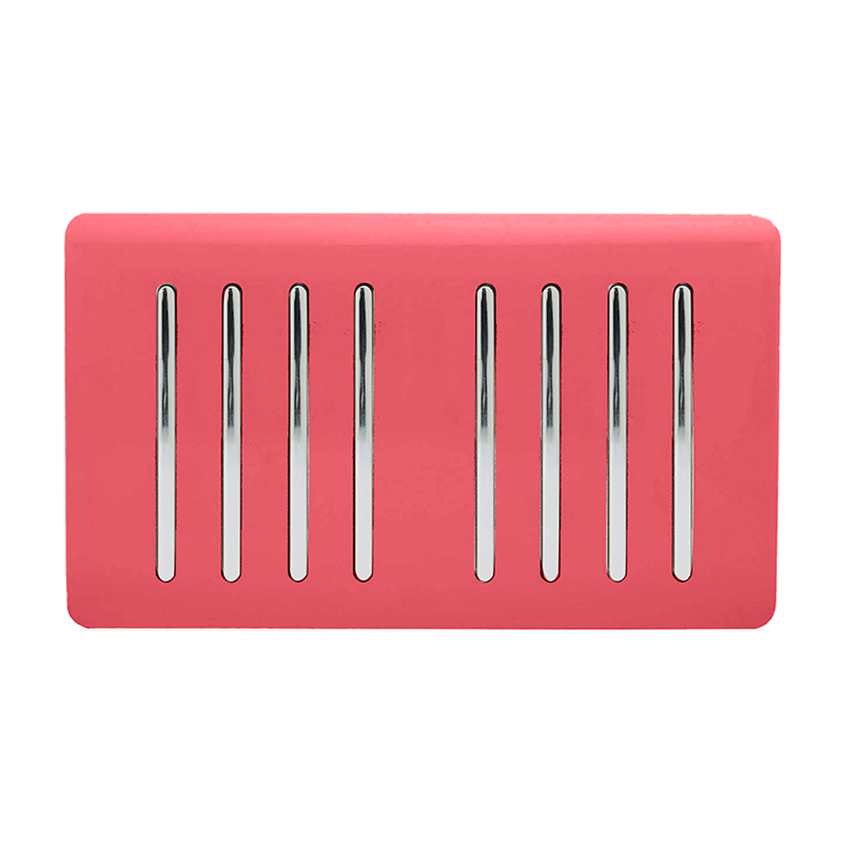 Trendiswitch Artistic Modern 8 Gang 1 or 2 Way 10A Light Switch Twin Plate