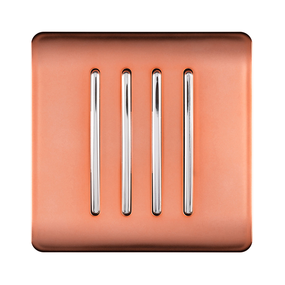 Trendiswitch Artistic Modern 4 Gang 1 or 2 way 10A Rocker Light Switch