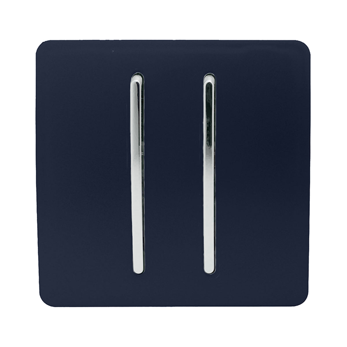 Trendiswitch Artistic Modern 2 Gang Retractive Home Automation Switch