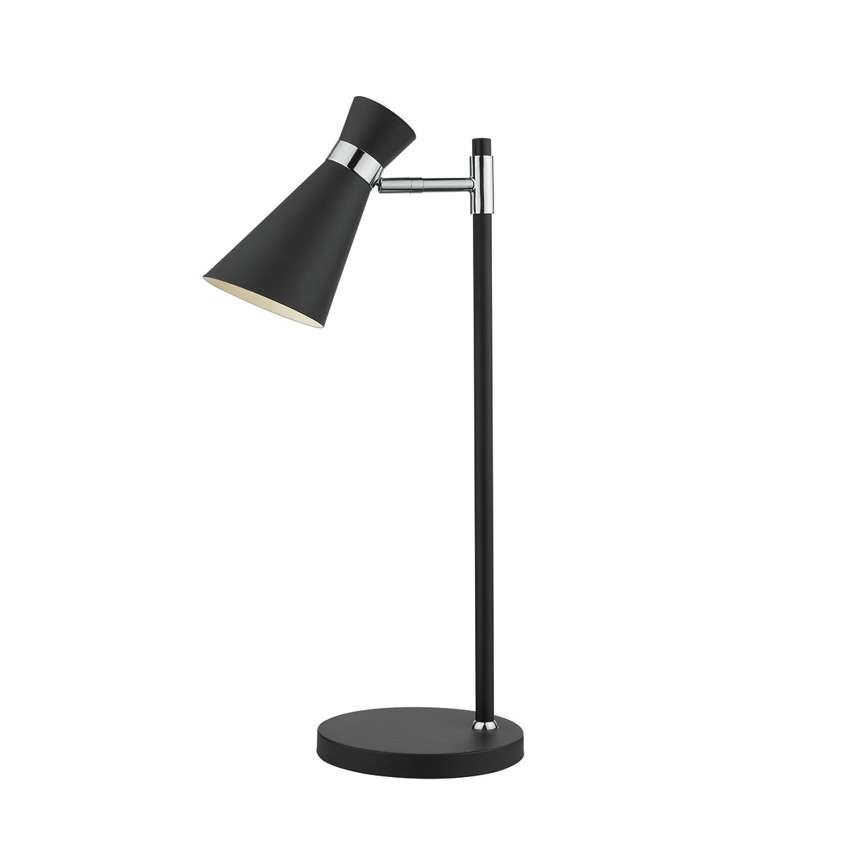 Dar ASH4122 Ashworth Matt Black Table Lamp