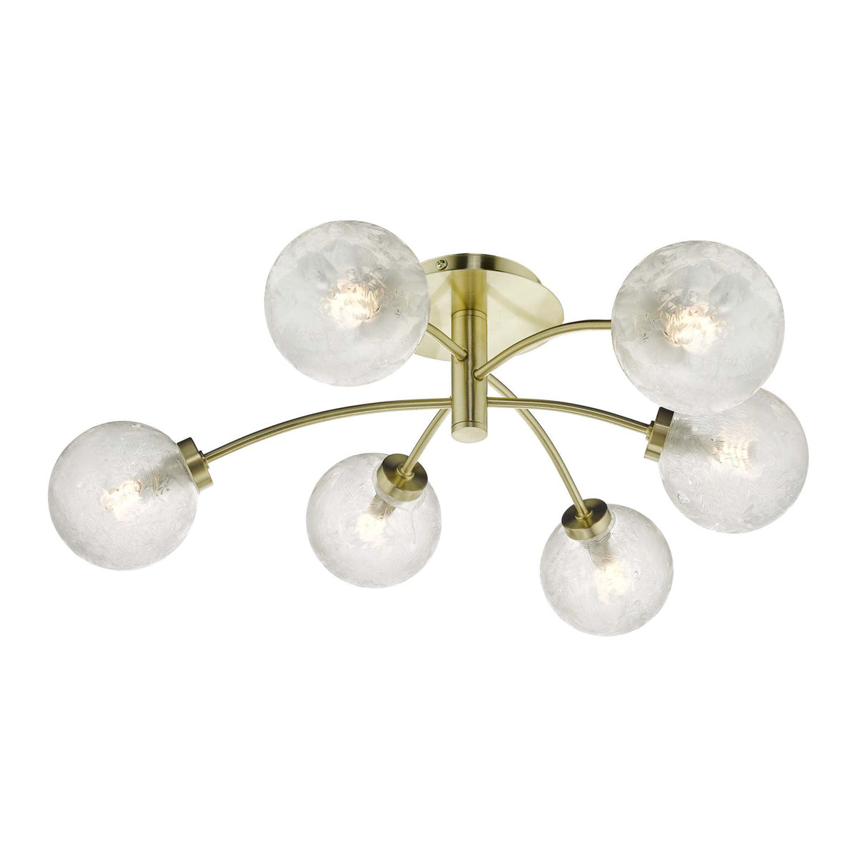 Dar AVA6441 Avari 6 Light Semi Flush