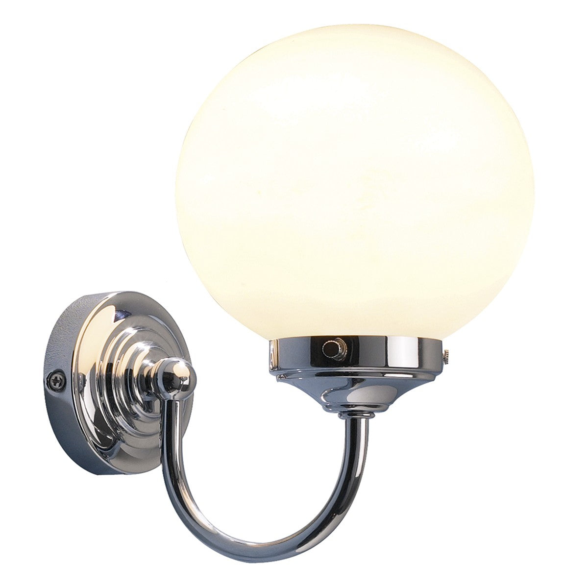 Dar BAR0750 Barclay Wall Light Polished Chrome