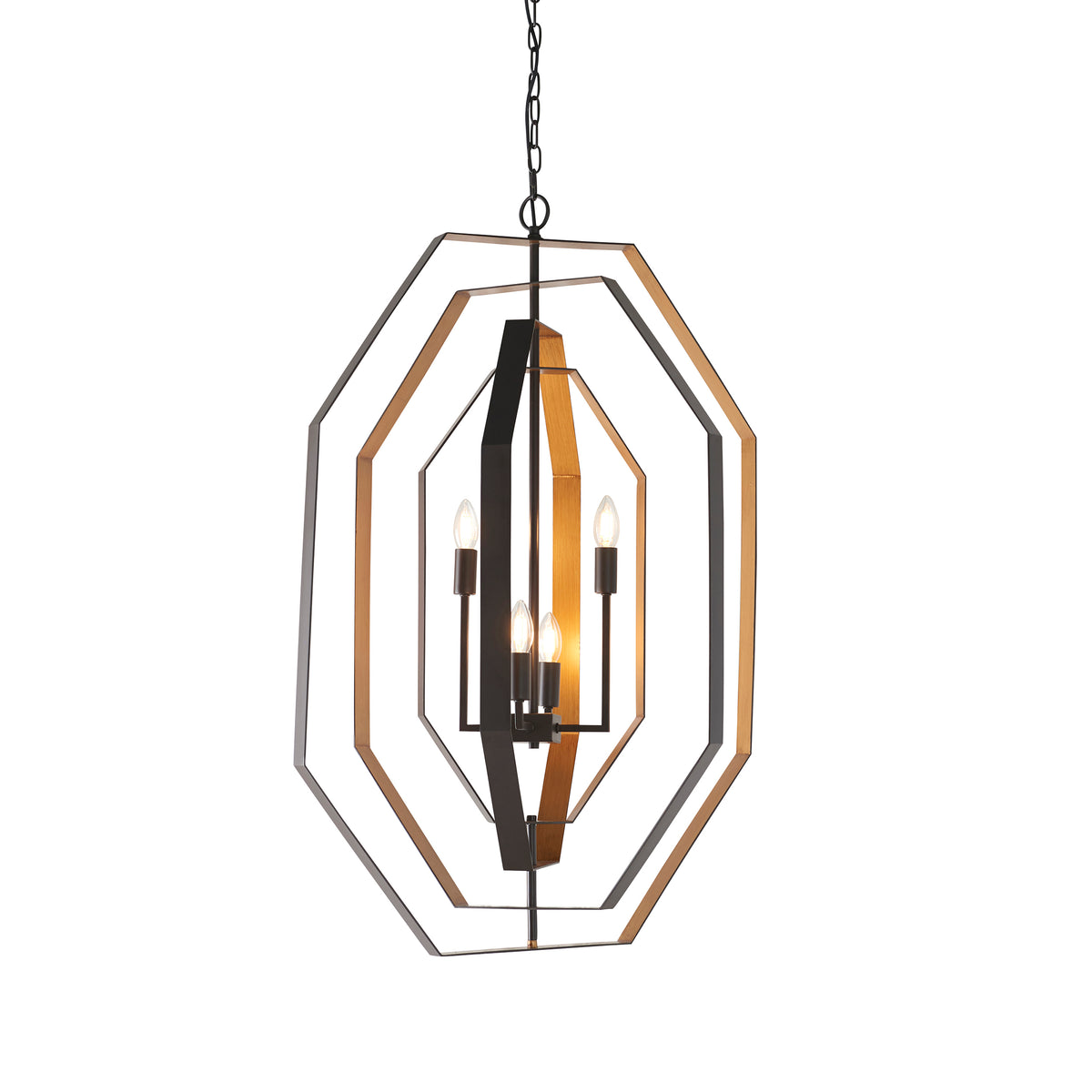 HOL995174 Holst 4 Light Pendant Aged Bronze