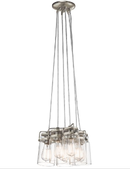 Elstead KL/BRINLEY6 Brinley 6 Light Pendant Nickel