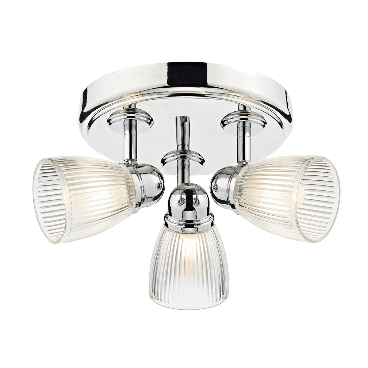 Dar CED7638 Cedric 3 Light Flush