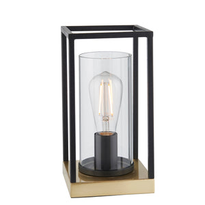 GRI035206 Grieg Table Lamp Black with Glass