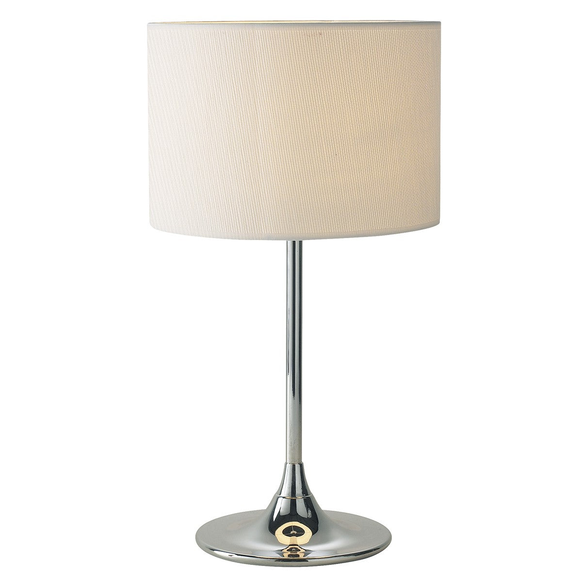 Dar DEL4250 Delta Polished Chrome Table Lamp