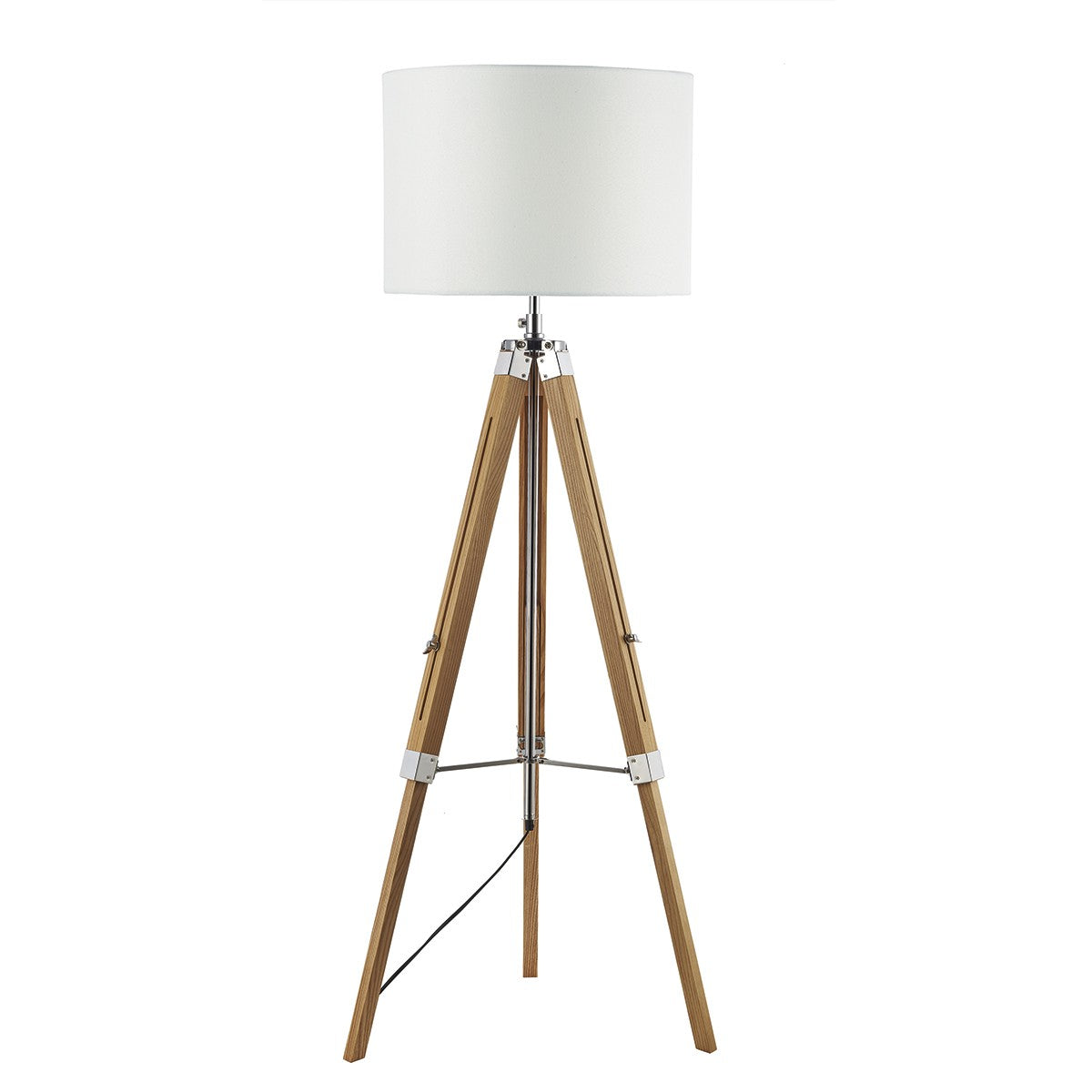 Dar EAS4943 Light Wood Tripod Floor Lamp
