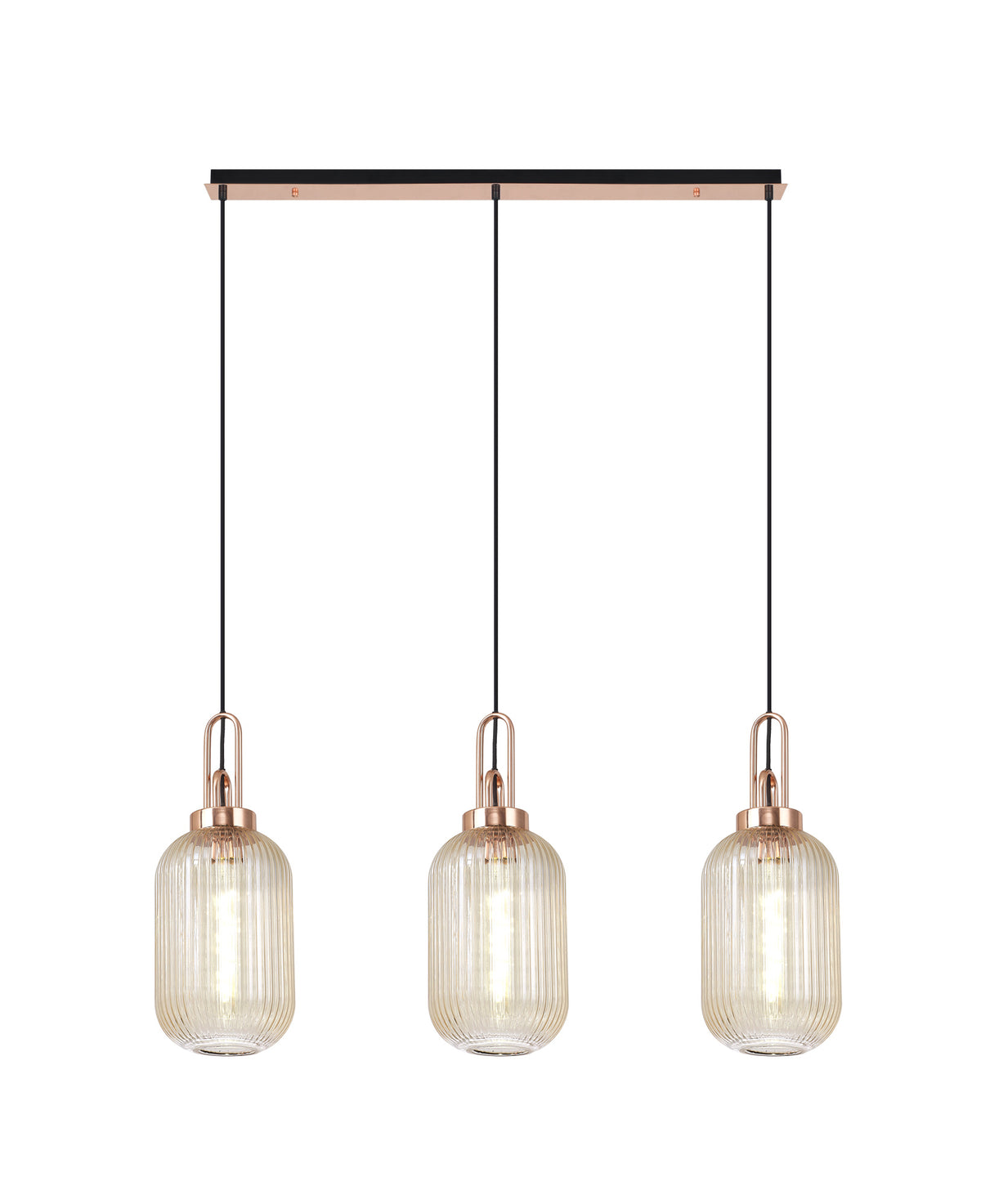 Aniston Linear 3 Light Pendant EM3060-KHSA