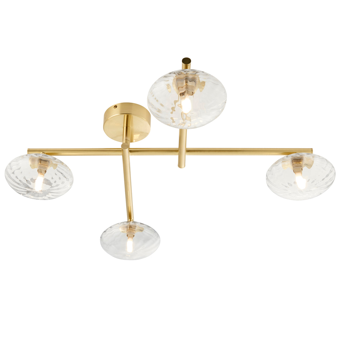 PAG009261 Paganini 4 Light Flush Satin Brass
