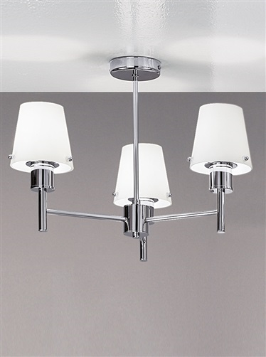 Franklite FL2126/3/991 Turin 3 Light Chrome