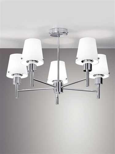 Franklite FL2126/5/991 Turin 5 Light Chrome