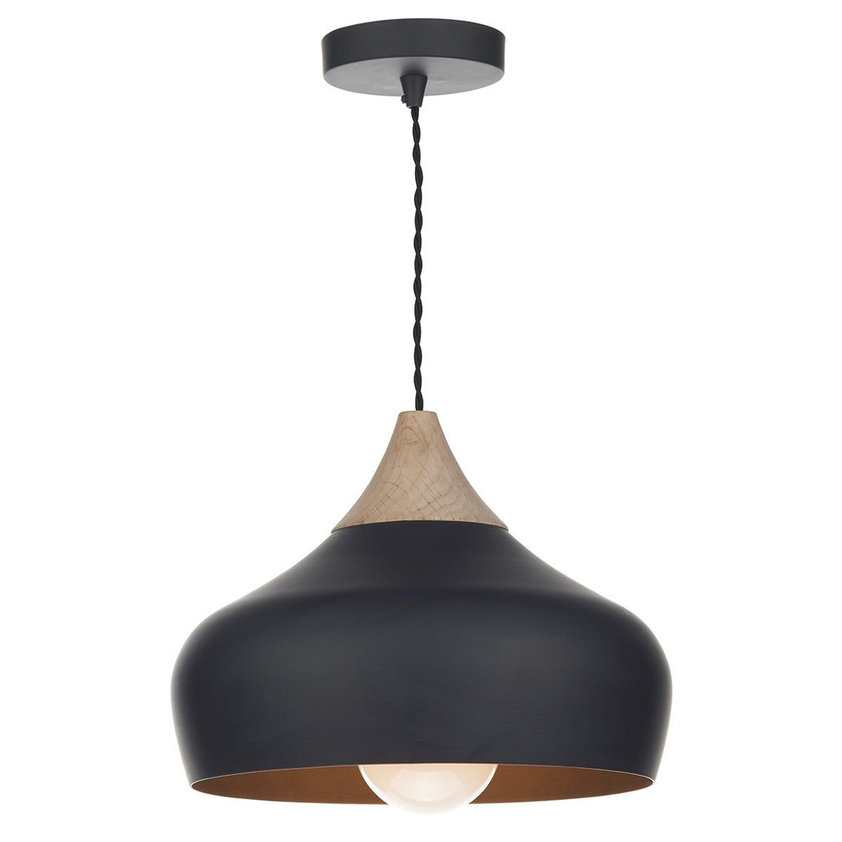 Dar GAU0122 Gaucho Small Pendant Black