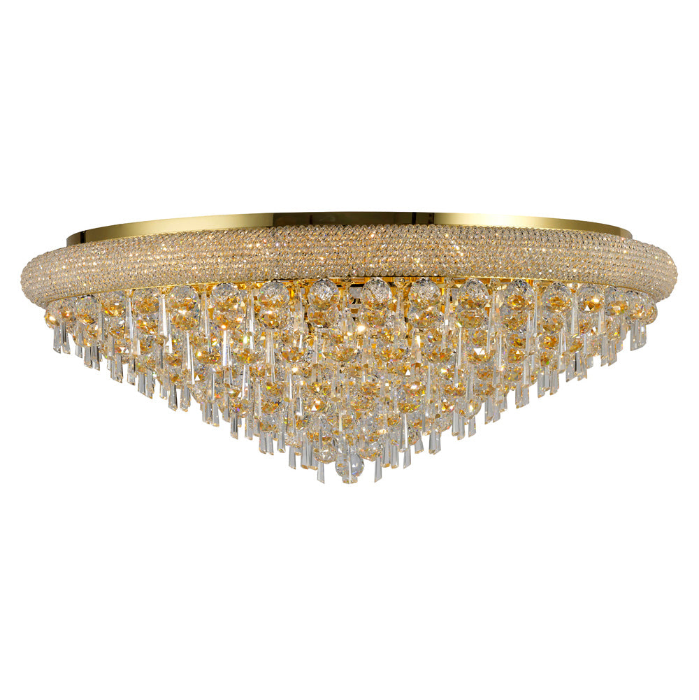 Diyas IL32109 Alexandra 18 Light Gold Flush