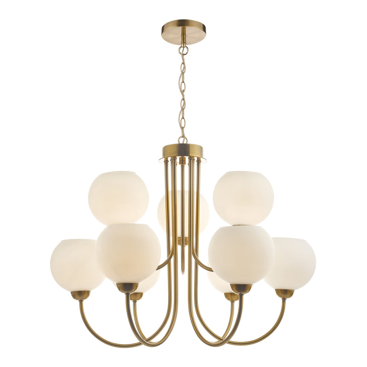 Dar IND1335 Indra 9 Light Pendant