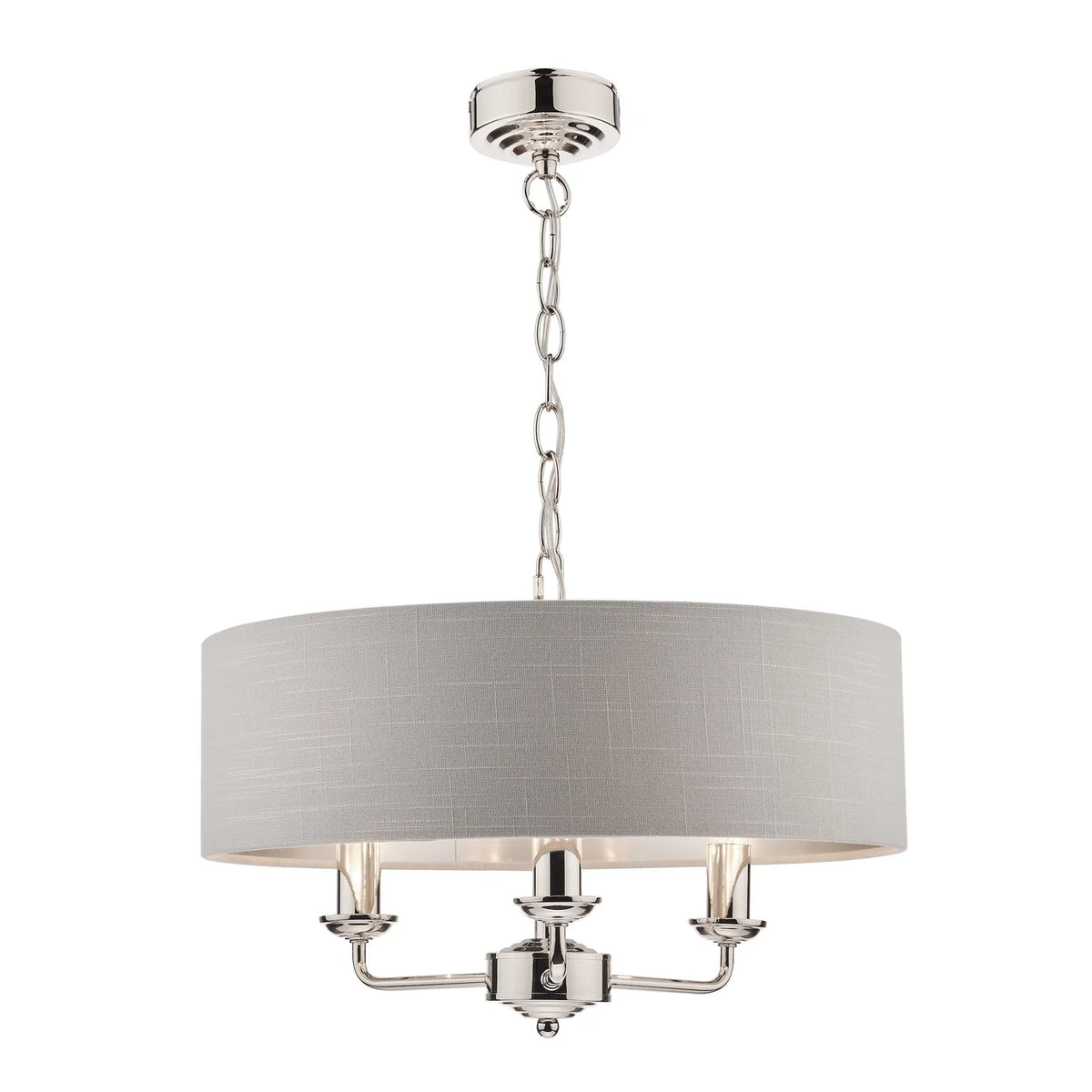Laura Ashley LA3718272-Q Sorrento 3 Light Pendant Polished Nickel
