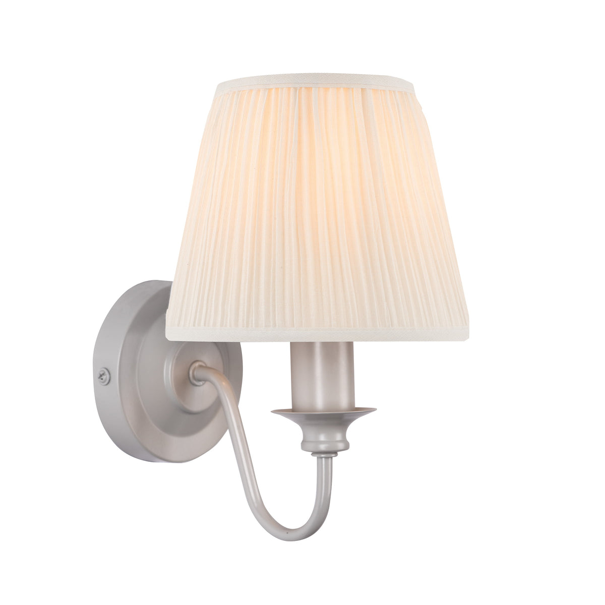 Laura Ashley LA3724953-Q Ellis Wall Light Satin Grey