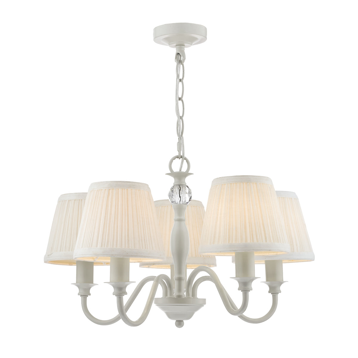 Laura Ashley LA3725830-Q Ellis 5 Light Pendant Satin Grey