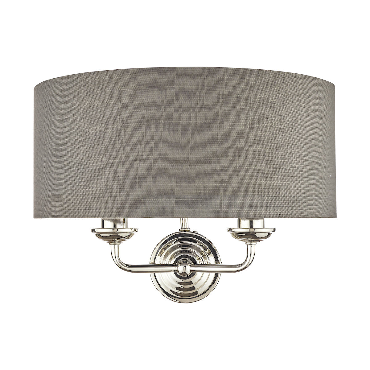 Laura Ashley LA3727711-Q Sorrento Wall Light Polished Nickel/Grey