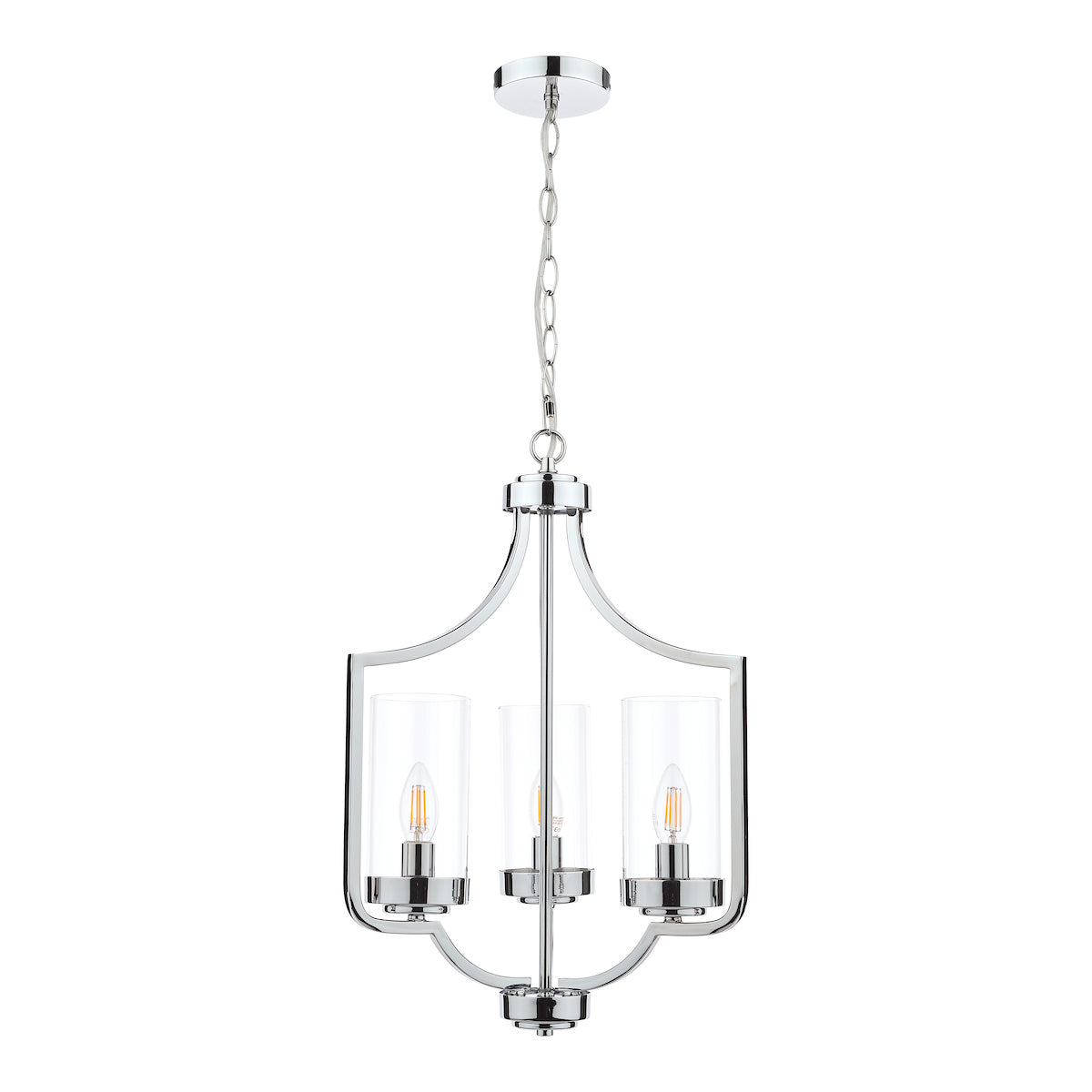 Laura Ashley LA3732582-Q Joseph 3 Light Chandelier Polished Chrome
