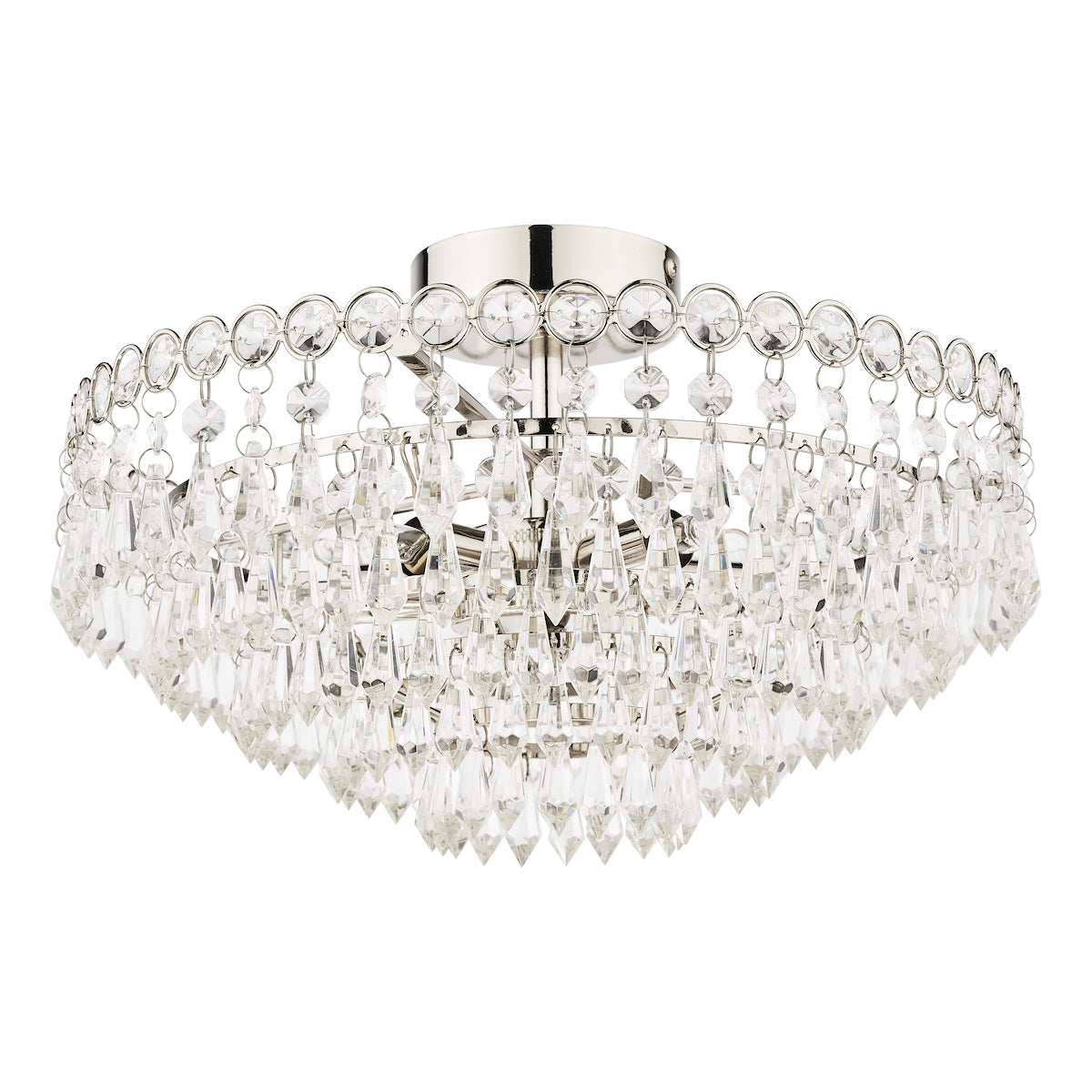 Laura Ashley LA3756041-Q Enid 5 Light Semi Flush