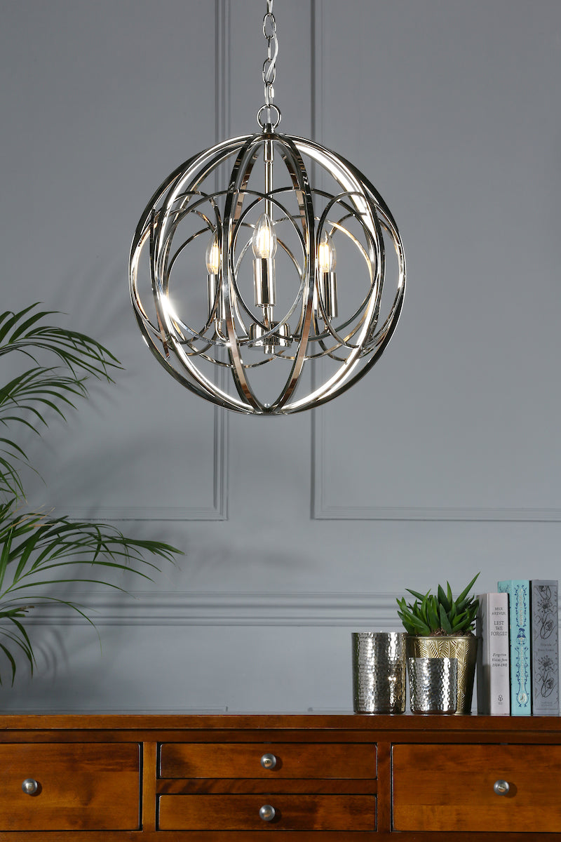 Laura Ashley LA3756050-Q Orbital 3 Light Pendant