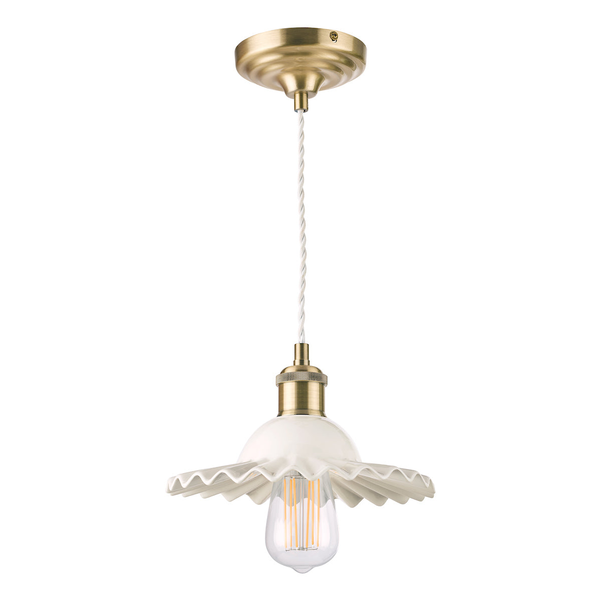 Laura Ashley LA3756097-Q Beca Small Ceramic Pendant